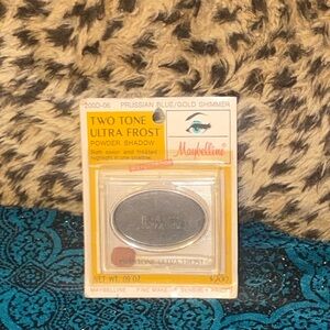 Maybelline Two Tone Ultra Frost Eyeshadow - Prussian Blue and Gold Shimmer